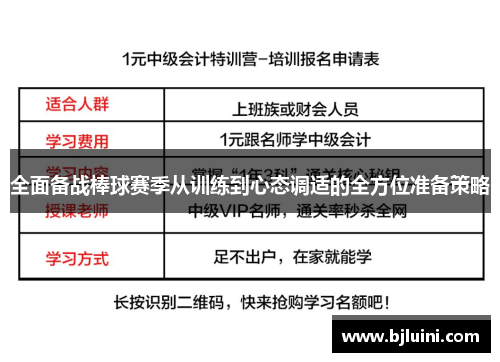 全面备战棒球赛季从训练到心态调适的全方位准备策略